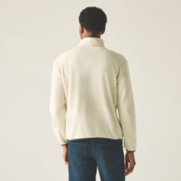 Regatta Frankie Half Zip Fleece White Stone / Navy Small 42.5" Chest