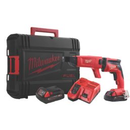 Milwaukee M18FSGC-202X FUEL 18V 2 x 2.0Ah Li-Ion RedLithium Brushless Cordless Drywall Screwdriver with Attachment