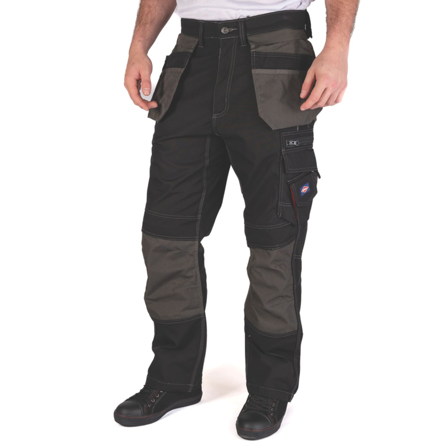 Lee Cooper LCPNT224 Cargo Holster Trousers Black 38" W 33" L (888HU)