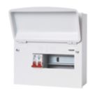 MK Sentry  8-Module 6-Way Part-Populated  Main Switch Consumer Unit