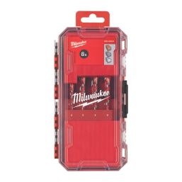 Milwaukee  Anti-Slip Shank Masonry Premium Hammer Drill Bits 8 Piece Set