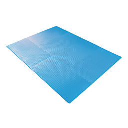 Interlocking Floor Tiles Blue 20mm 12 Pack