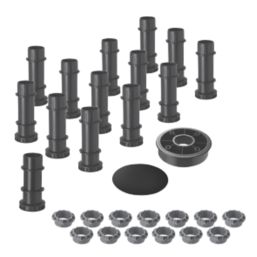 Mira Flight Level Tray Riser Leg Set Black/Grey 49mm 14 Pieces