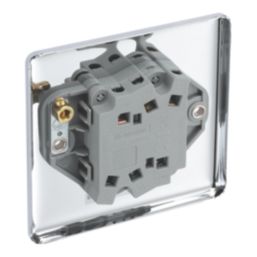 LAP  20A 16AX 2-Gang 2-Way Light Switch  Polished Chrome with White Inserts