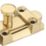 Smith & Locke Flat Door Bolt Polished Brass 40mm