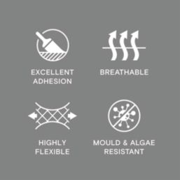 LickPro 5Ltr Smooth Grey RAL 7037 Masonry Paint