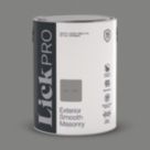LickPro 5Ltr Smooth Grey RAL 7037 Masonry Paint