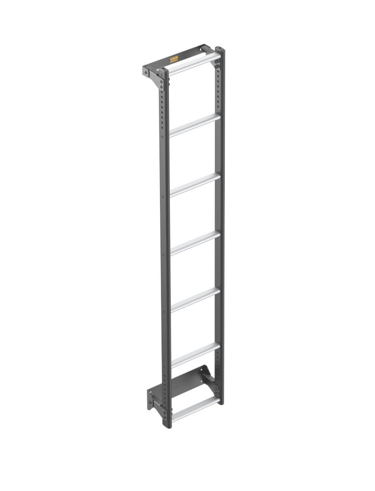 Van Guard VGL7-07 Mercedes Sprinter 2006 - 2018 7-Treads ULTI Rear Door Ladder for H2 1860mm