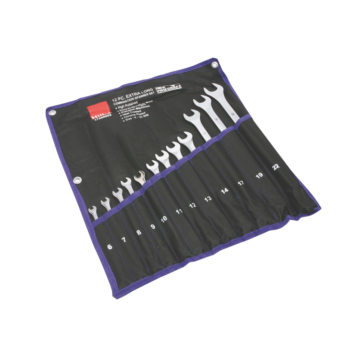 Hilka Pro-Craft 17200602 Combination Metric Extra Long Spanner Set 12 Pcs (8894K)