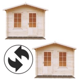 Shire Bucknells 10' x 8' (Nominal) Apex Timber Log Cabin