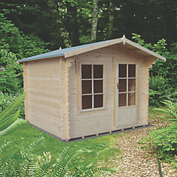 Shire Bucknells 10' x 8' (Nominal) Apex Timber Log Cabin