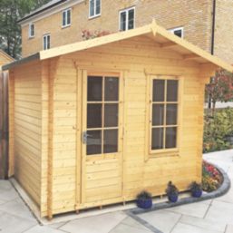 Shire Bucknells 10' x 8' (Nominal) Apex Timber Log Cabin