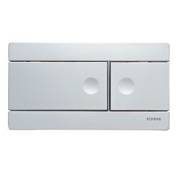 Fluidmaster Schwab Line 360164 Dual-Flush Flushing Plate Matt Chrome