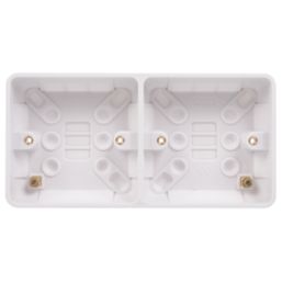 Schneider Electric Lisse 1 + 1-Gang Surface Pattress  Moulded Box 25mm