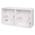 Schneider Electric Lisse 1 + 1-Gang Surface Pattress  Moulded Box 25mm