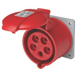 Amphenol 32A 4P+E Panel Socket 415V