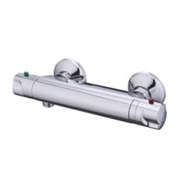 Refurb  Mulga Exposed Single Outlet Thermostatic Silver Mixer Shower Valve