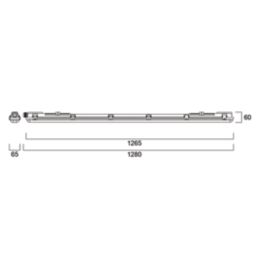 Sylvania SylProof Toledo Twin 4ft LED Neutral White Waterproof Batten Light 26.6W 3100lm 220-240V