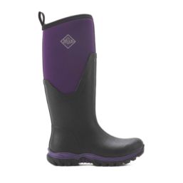 Muck Boots Arctic Sport II Tall Size 5 Womens Black & Purple Non Safety Wellies