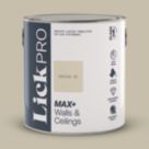 LickPro Max+ 2.5Ltr Greige 01 Matt Emulsion  Paint