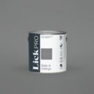 LickPro  2.5Ltr Grey RAL 7037 Matt Emulsion  Paint