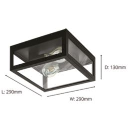 Eglo Amezola Wall/Ceiling Light Black