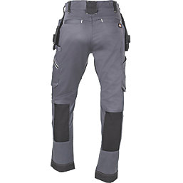 Dickies Holster Universal FLEX  Trousers Grey/Black 38" W 30" L