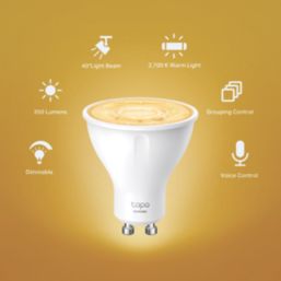 TP-Link Tapo  GU10 LED Smart Light Bulb 2.9W 350lm 4 Pack