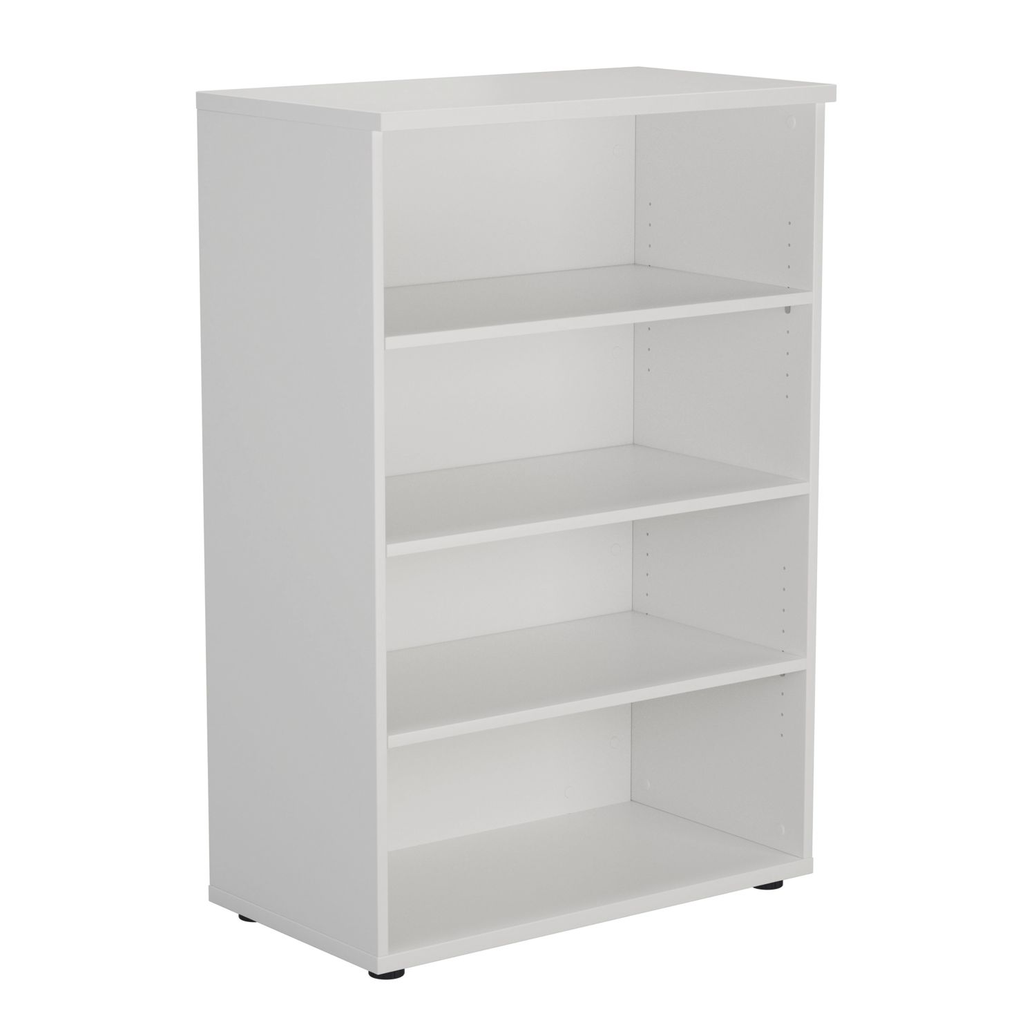TC Group 3-Shelf Bookcase White 800mm x 1200mm (889TT)