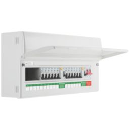 British General Fortress 22-Module 16-Way Populated High Integrity Dual RCD Consumer Unit