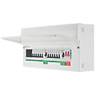 British General Fortress 22-Module 16-Way Populated High Integrity Dual RCD Consumer Unit