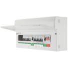 British General Fortress 22-Module 16-Way Populated High Integrity Dual RCD Consumer Unit