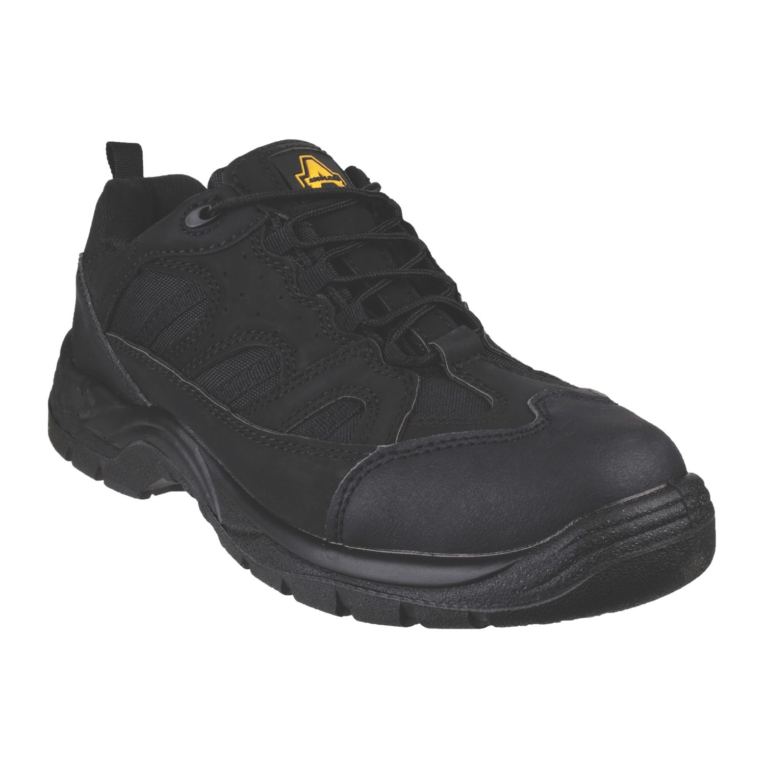 Amblers FS214 Vegan Friendly Size 13 Black Steel Toe Cap Safety Trainers (889XF)