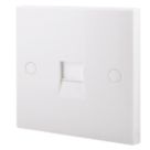 British General 900 Series 1-Gang Master Telephone Socket White