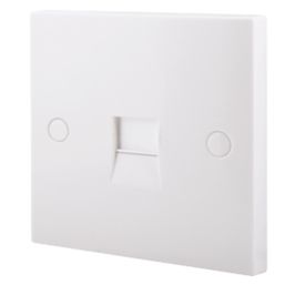 British General 900 Series 1-Gang Master Telephone Socket White
