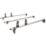 Van Guard VG271-3 Peugeot Partner 2008 - 2018 ULTI Van Roof Bars 1400mm