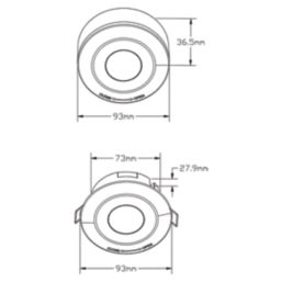 Knightsbridge  Indoor Black Wave Occupancy Sensor 360°