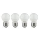 Sylvania Toledo E27 Mini Globe LED Light Bulb Frosted 470lm 4.2W 4 Pack