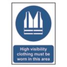 Essentials  "High Visibility Clothing Must Be Worn In This Area" Sign 420mm x 297mm