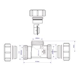 McAlpine S28M-NRV Non-Return Valve White 32mm