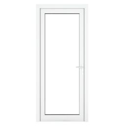 Crystal  Fully Glazed 1-Clear Light Left-Handed White uPVC Back Door 2090mm x 920mm