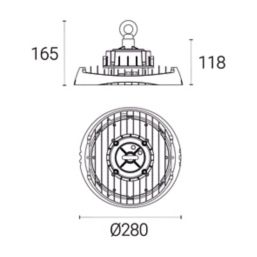4lite  LED Highbay Black 150W 19,500lm