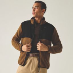 Regatta Frankie Borg Full Zip Fleece Rich Tan/Black  Small 37-38" Chest