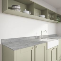 Wilsonart Marmo Grigio Matt Grey Stone Effect Laminate Worktop 3000mm x 650mm x 12mm