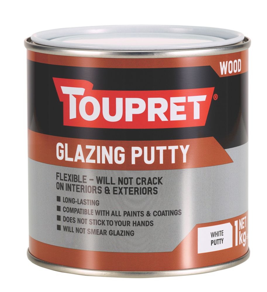 Toupret Glazing Putty White 1kg - Screwfix