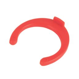FloPlast FloFit+ Plastic Collet Clips Red 15mm 50 Pack