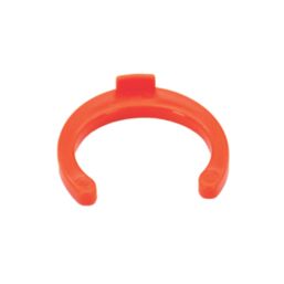 FloPlast FloFit+ Plastic Collet Clips Red 15mm 50 Pack