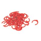FloPlast FloFit+ Plastic Collet Clips Red 15mm 50 Pack