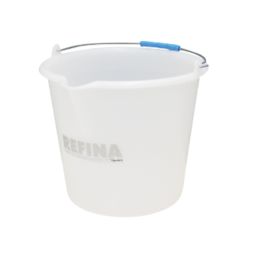 Refina  Plastic Gauging Bucket White 18Ltr