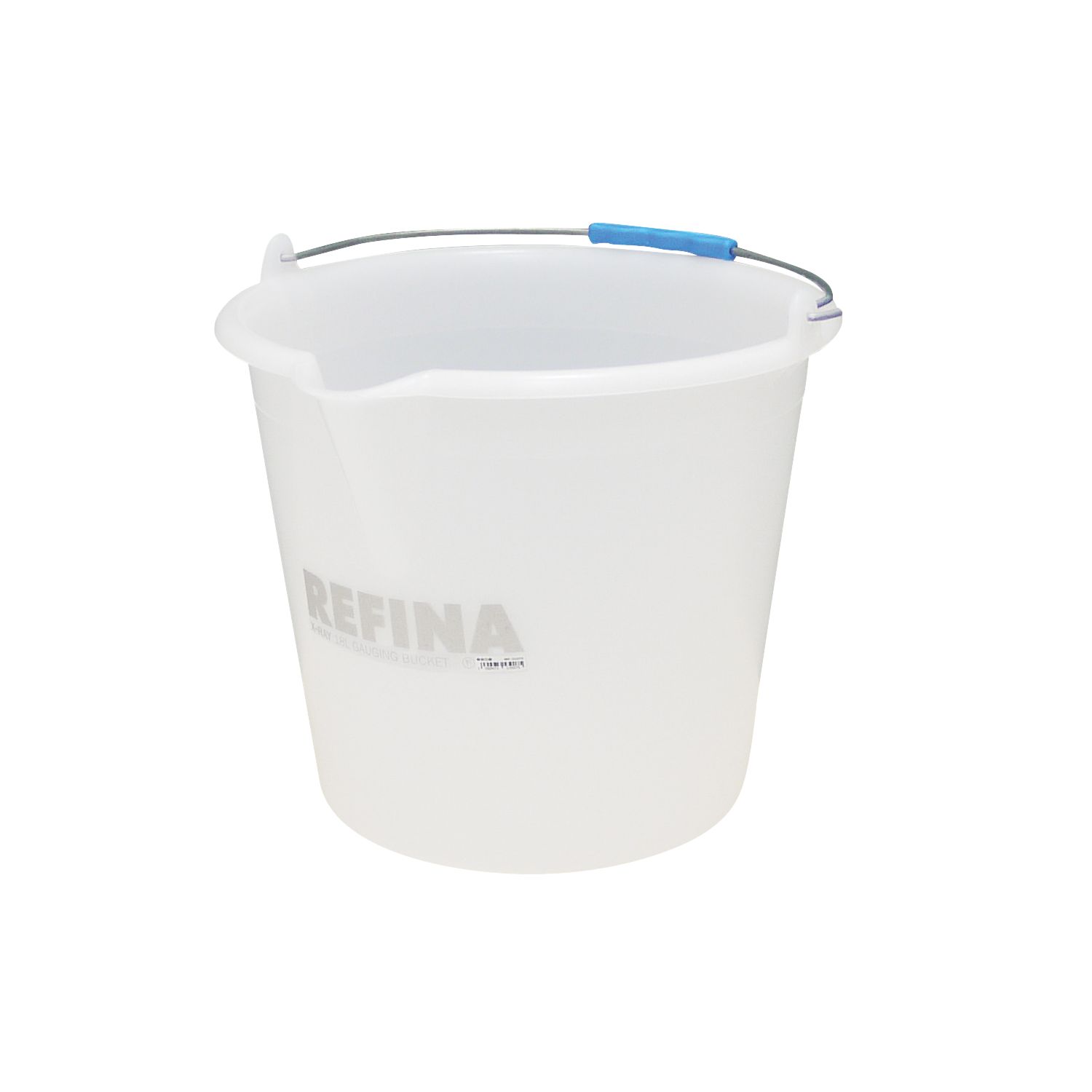 Refina Plastic Gauging Bucket White 18Ltr (890RG)